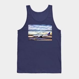 United Airlines And Manhattan Skyline JFK Airport Tank Top